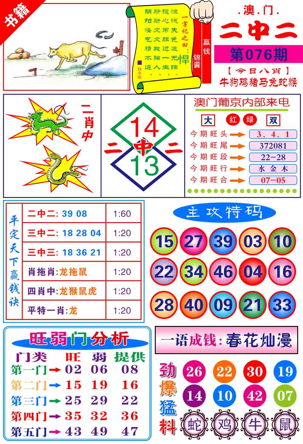 076期澳门平天下[图]